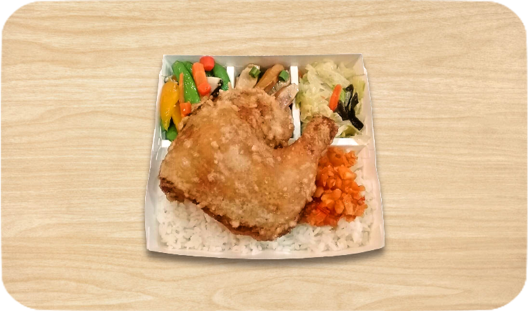 酥炸雞腿飯